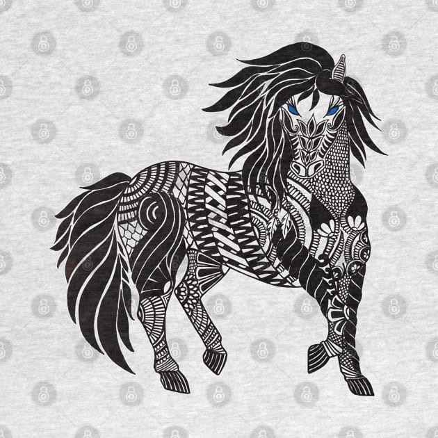 Mandala horse by Smriti_artwork